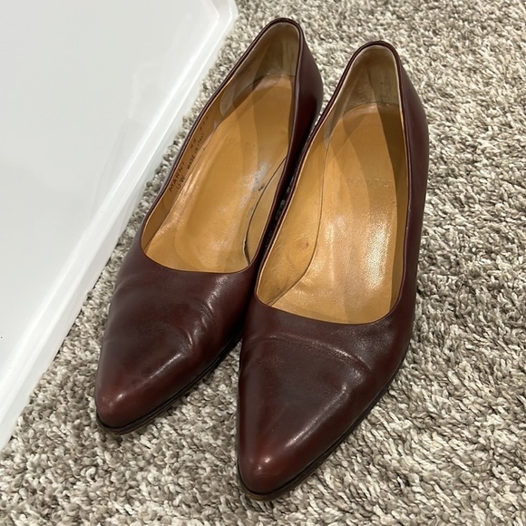 Bally Marni Brown Kitten Heels Made in Italy Sz. 7 - Picture 4 of 8
